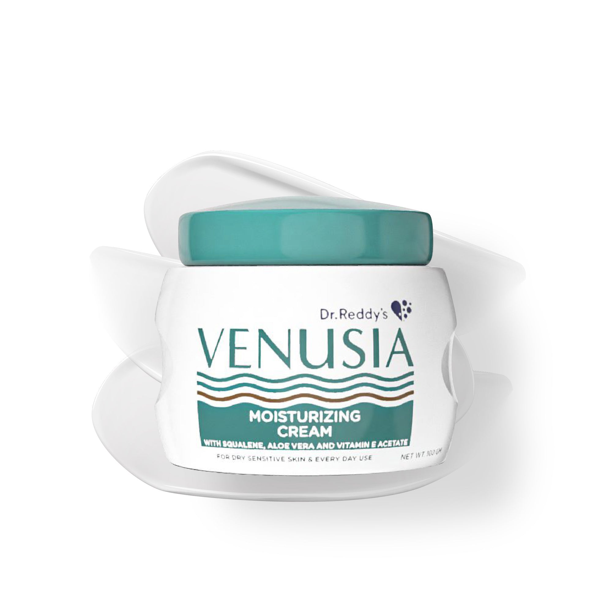 Dr. Reddy's Venusia Moisturizing Cream With Aloe Vera,Vitamin E & Squalene,Smooth & Moisturized Skin,100 GM